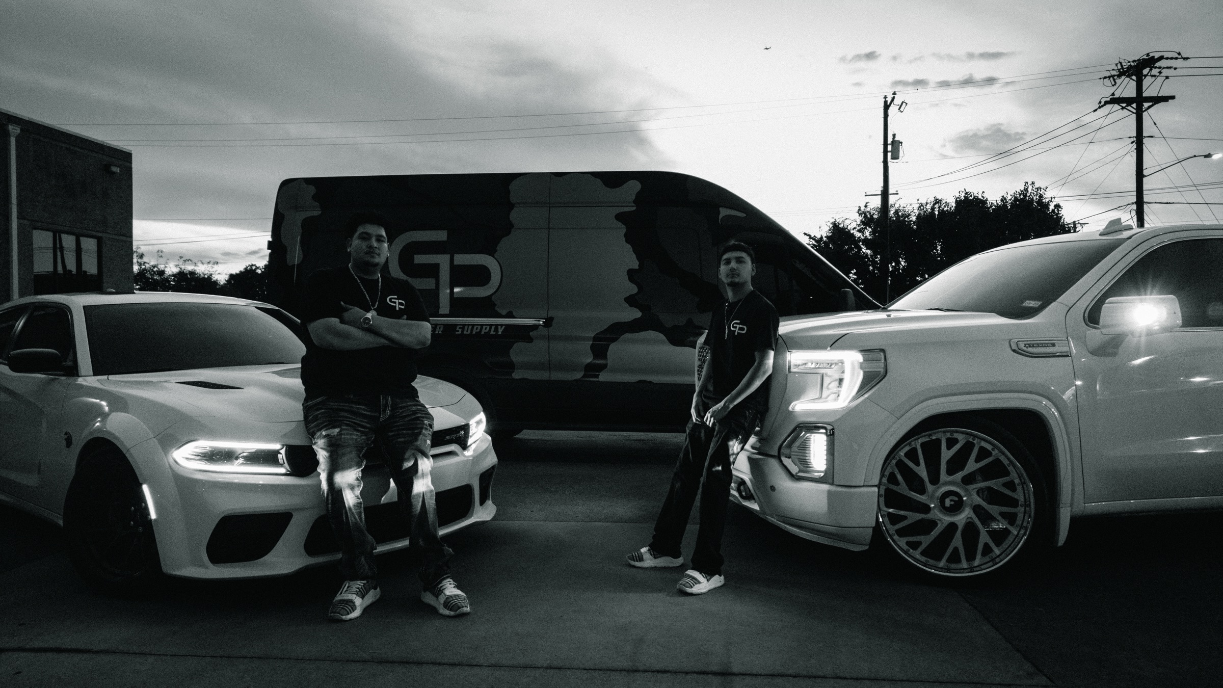 GP Barber Supply team in front of branded van